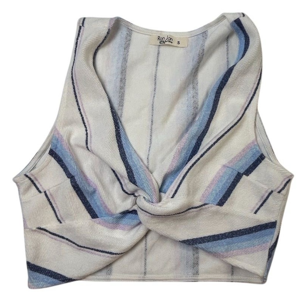 Ron Jon Surf Shop Women's Striped‎ Crop Top Multicolor Size S y2k